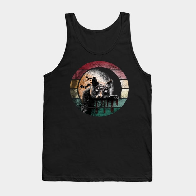 Three Eyed Cat Tank Top by Rishirt